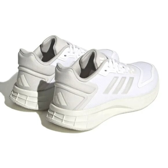 adidas Duramo 10 - Womens Running Shoes Cloud White Metallic Grey HP2388 NEW - Picture 4 of 8